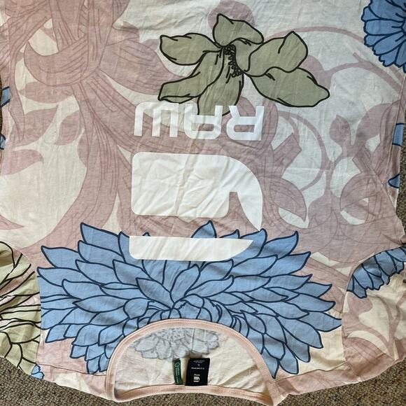 G Star Raw Women L Sustainable T Shirt Organic Cotton Soft Graphic Logo Beach - Picture 5 of 7